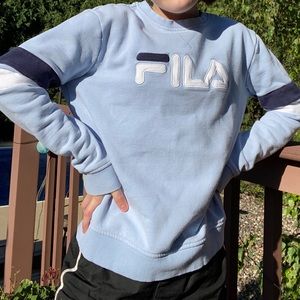 FILA embroidered crewneck sweatshirt!